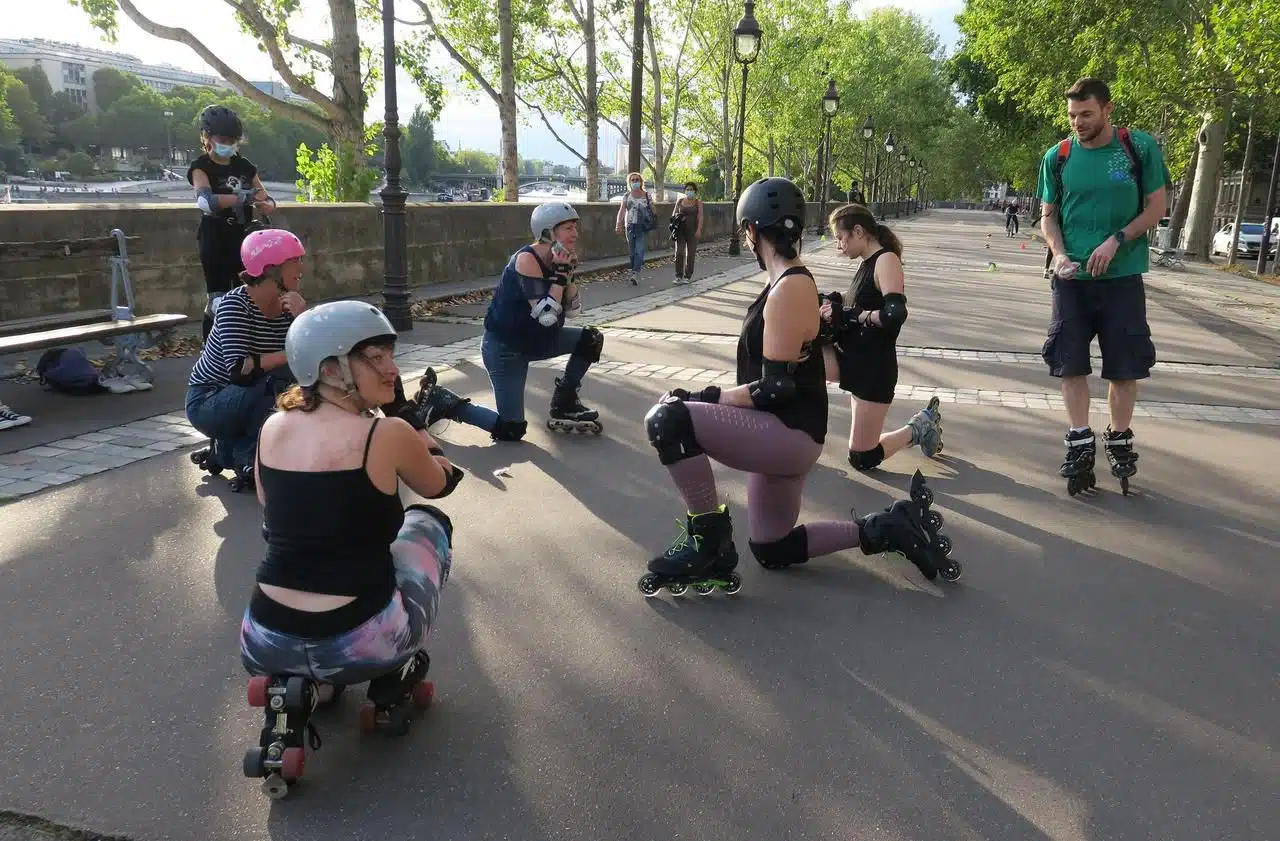 patin à roulette à Paris